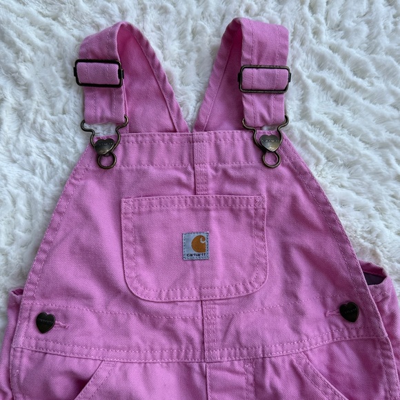 Carhartt Other - Carhartt Pink Overalls Bibs Pocket 2T